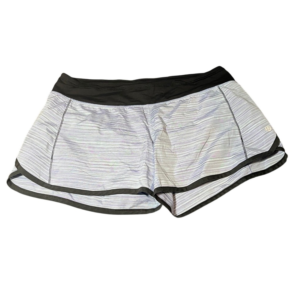Lululemon Turbo Run Short Wee Are From Space Black March Multi/Black Lavender 8